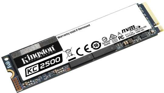 3.5GB/s！金士顿推出发烧级2TB版KC2500固态硬盘
