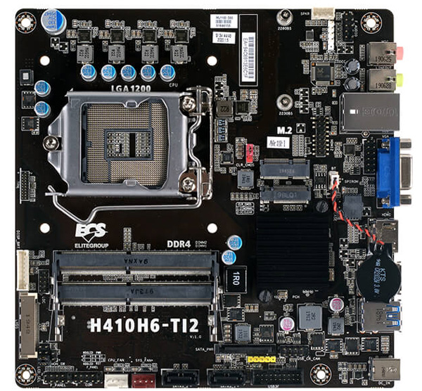 精英发布10代酷睿超薄迷你ITX H410主板：无需电源、19V DC供电