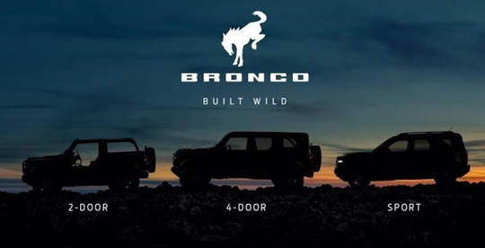 四驱+外挂备胎！福特全新硬派越野SUV车型Bronco发布