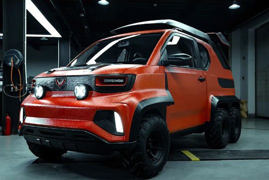 6×6皮卡！五菱发布宏光MINI EV特别版车型