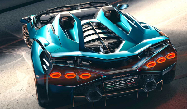 兰博基尼Sian敞篷版发布：搭载6.5L V12发动机＋48V轻混系统