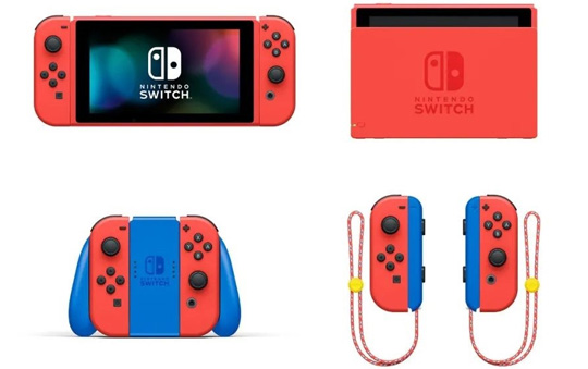 腾讯任天堂Switch超级马力欧红X蓝限定版主机套装亮相