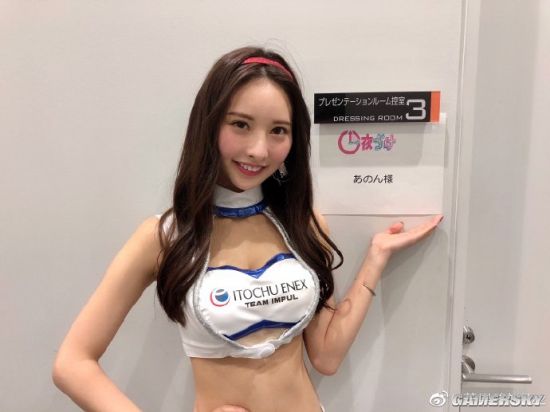 日本赛车女王大赛出炉 中日混血妹纸あのん 性感清纯好身材