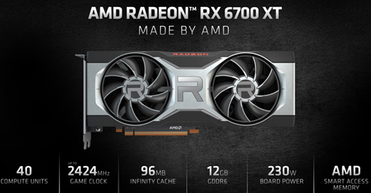 AMD RX 6700XT正式发布：性能超RTX 2080 Super