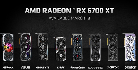 AMD RX 6700XT正式发布：性能超RTX 2080 Super