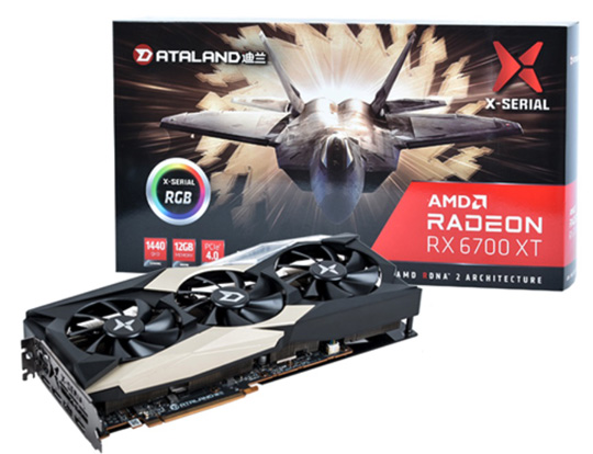 迪兰发布RX 6700 XT 12G X 战神显卡：RGB信仰灯加持