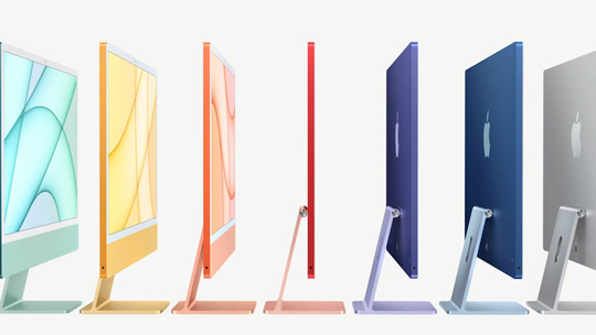 1299美元起！苹果发布全新24英寸M1 iMac：4.5K显示屏，边框更窄