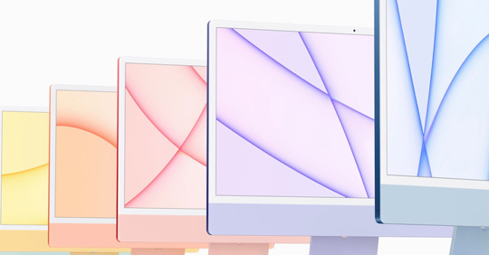 1299美元起！苹果发布全新24英寸M1 iMac：4.5K显示屏，边框更窄
