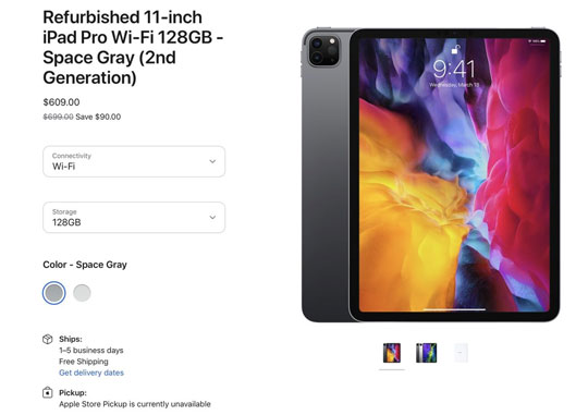 便宜2200元！苹果2020款iPad Pro官翻版开卖：A12Z处理器加持