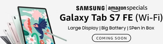 三星推出Galaxy Tab S7 FE Wi-Fi版平板电脑：搭载骁龙 750G