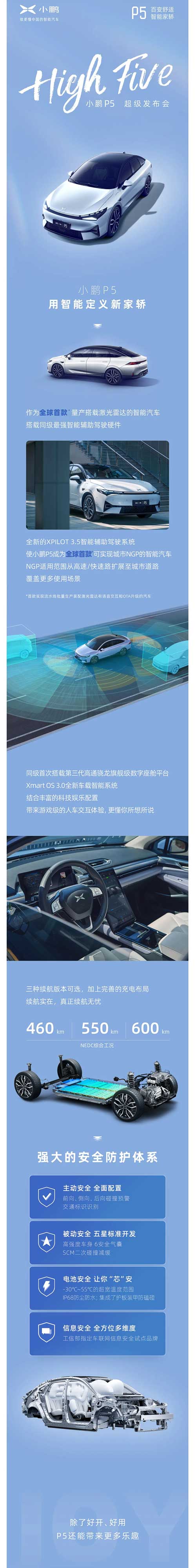 15.79万起！全球首款激光雷达量产车小鹏P5上市