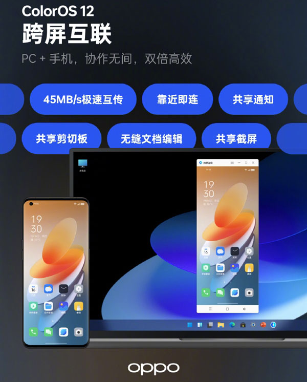 ColorOS 12系统正式发布：无边界设计！