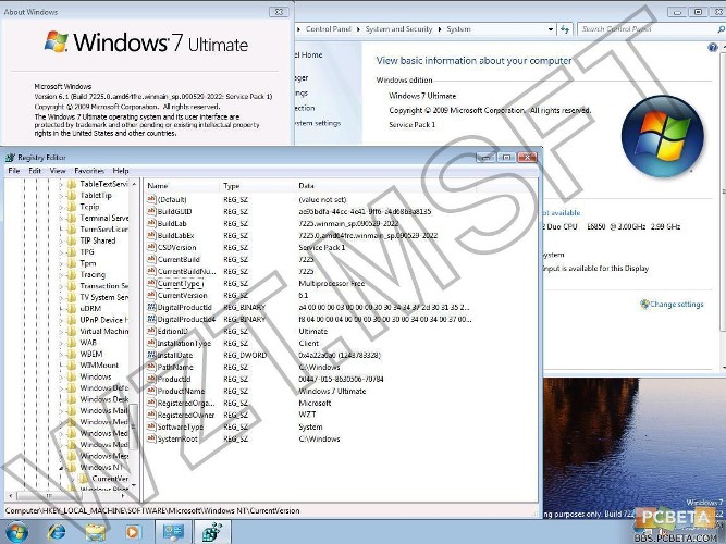 Windows 7 build 7225Žͼй© 