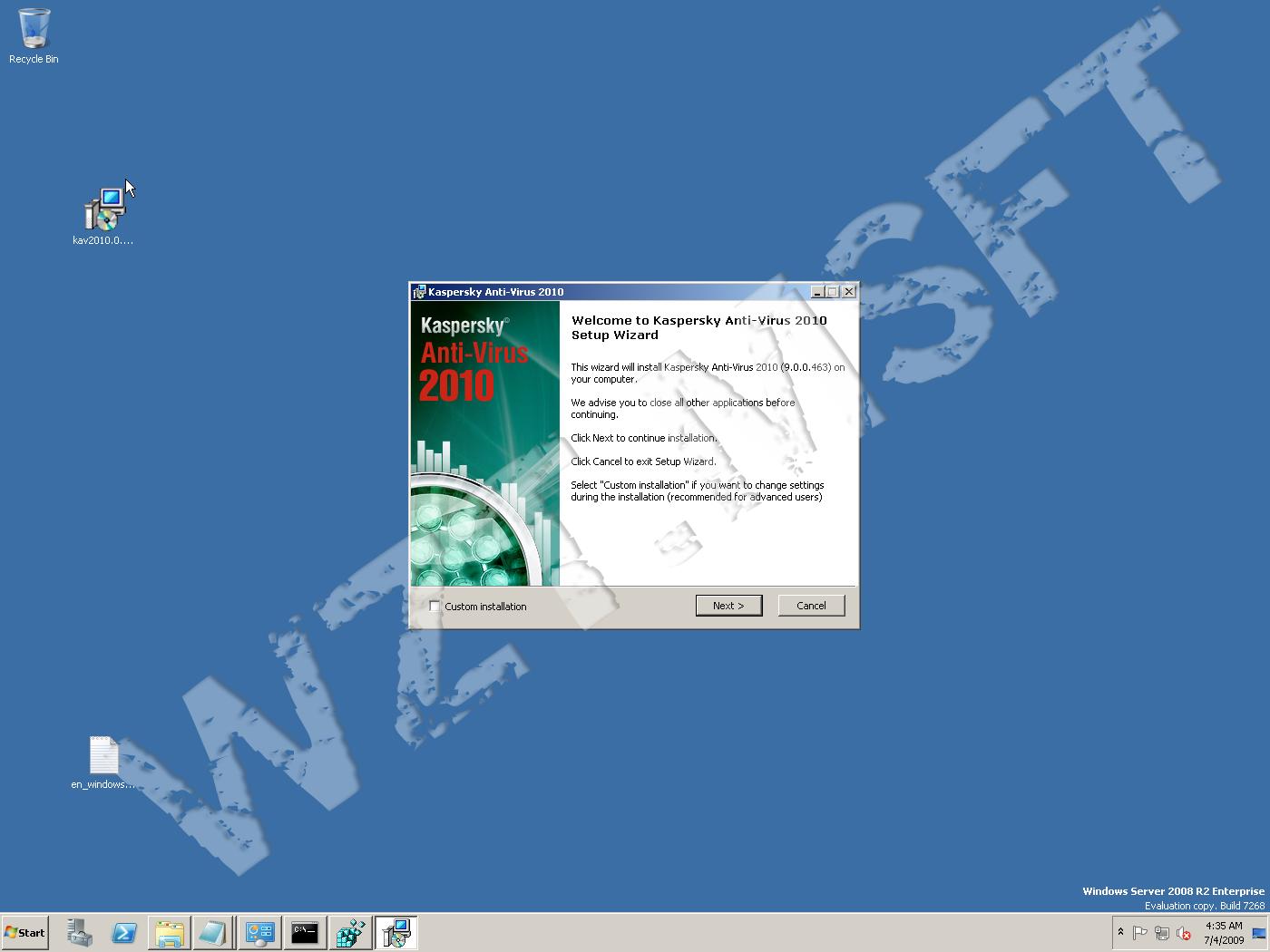 Windows Server 2008 R2 pre-RTM build 7268 x64 