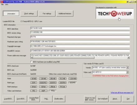 ATIԿBIOS༭v1.23 Radeon Bios Editor