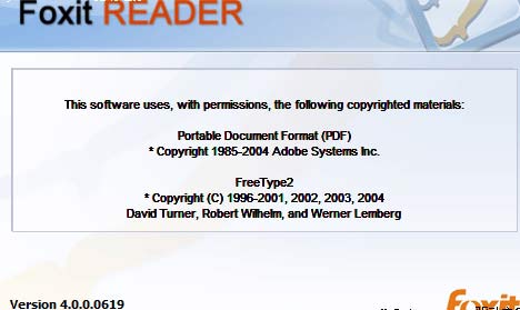 أFoxit PDF Reader 4.0