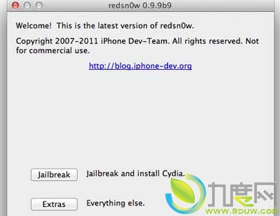 iOS5ԽߺѩRedSn0w 0.9.9b9