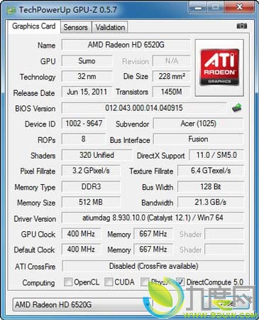 GPU-Z 0.5.7淢 ֧Radeon HD 7000