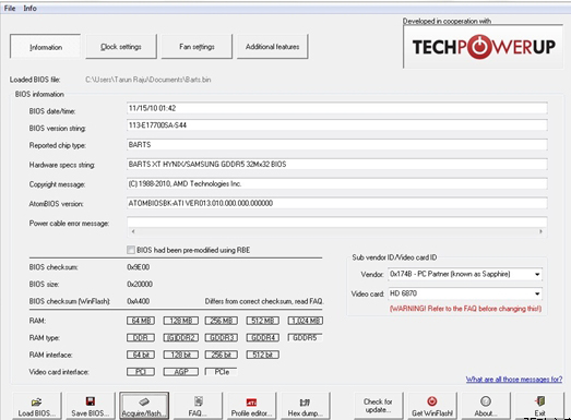 ABIOS༭Radeon BIOS Editior 1.28 HD 6950