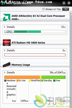 AMD Fusion APUϵͳӹAMD System Monitor 1.0.0.2