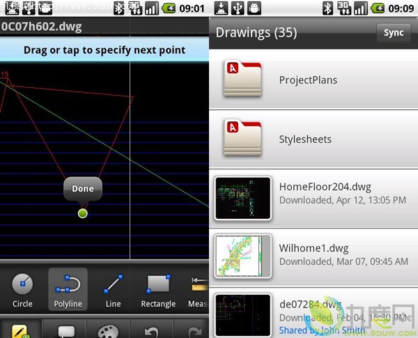 Android平台AutoCAD WS正式发布