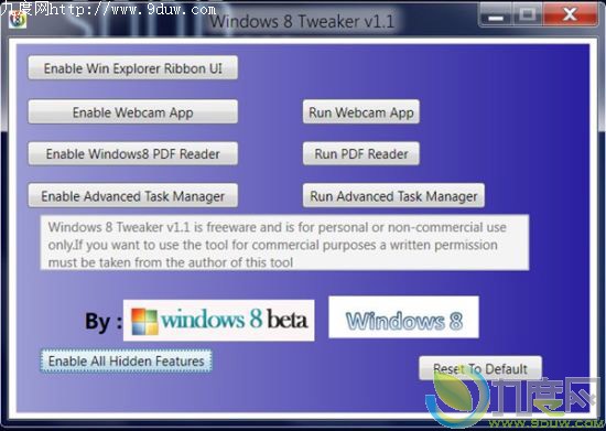 ׿Windows 8عܹTweaker 1.1