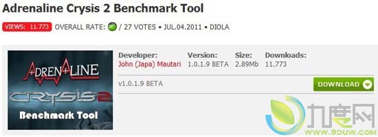 ԿԹߣCrysis 2Benchmark Tool 1.0.1.9 BETA