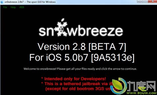 iOS 5 Beta 7ԽSn0wbreeze 2.8b7ų