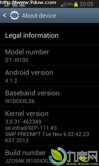 Galaxy S IIٷAndroid 4.1.2 ROMй¶