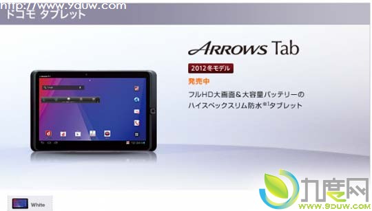 ʿͨƳ10080mAhĺƽARROWS Tab F-05E