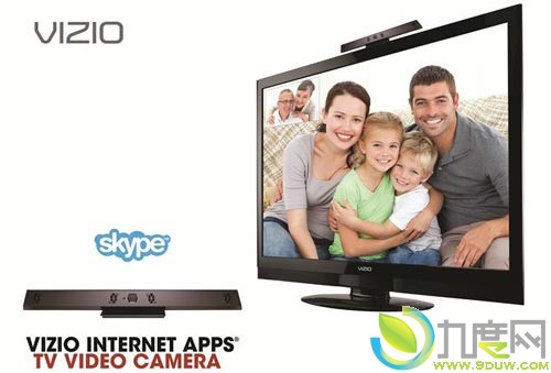 Vizio联合Skype推出Skype高清电视产品