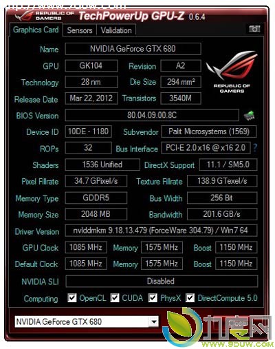 GPU-Z v0.6.4֧NVIDIA GeForce GTX 660 TiGTX 660GTX 650GT 610GTX 680M