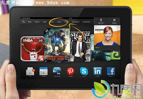 ѷ8.9ӢKindle Fire HDXƽԿ