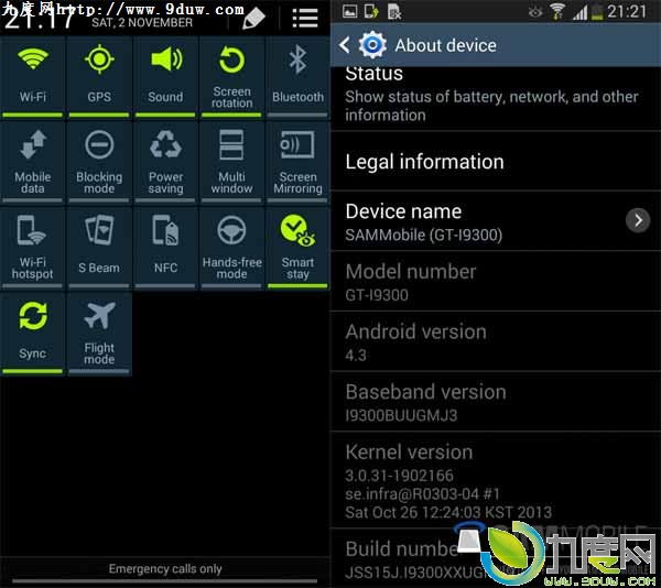 Galaxy S3 Android 4.3̼й©