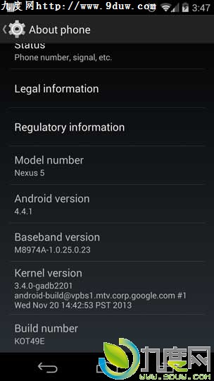 أNexus 4/Nexus 7׿4.4.1ϵͳOTA°