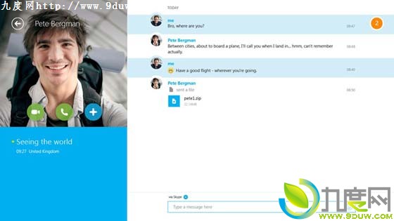 Skype for Windows8ӦHDƵ