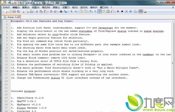 ı༭Notepad++ 6.4.1淢