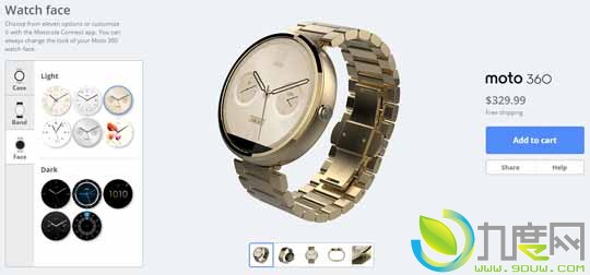 死磕Apple Watch：订制版摩托罗拉Moto 360开卖
