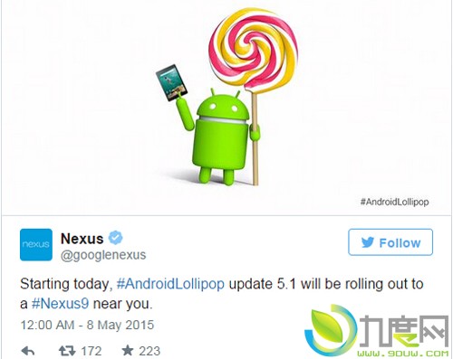 Nexus 9ƽ忪ʼAndroid 5.1 OTA