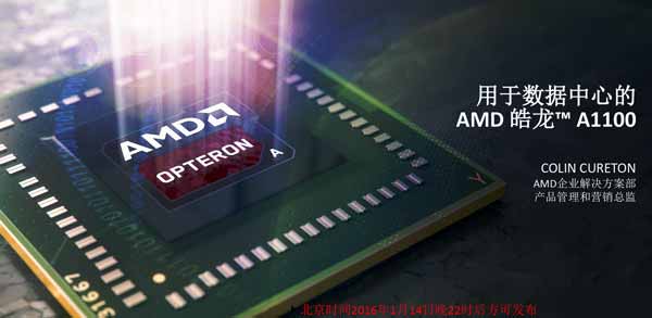 AMD首款ARM处理器Opteron A1100正式发布 挑战英特尔霸主地位