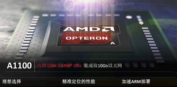 AMD首款ARM处理器Opteron A1100正式发布 挑战英特尔霸主地位