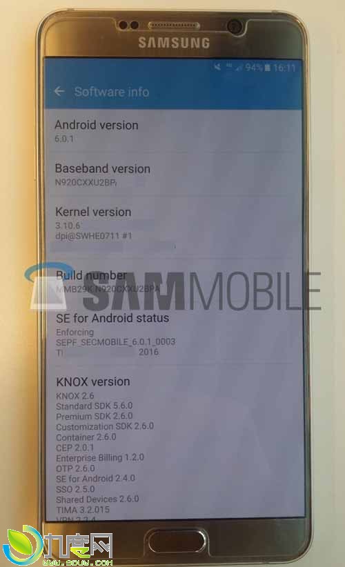 Galaxy S6Galaxy Note 5ʼAndroid 6.0