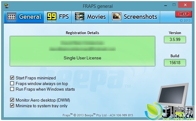 ϷFraps 3.6.0:֧Win10