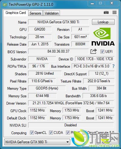 ԿGPU-Z 1.11.0淢޸GTX 970Դʶ4GB“Bug”