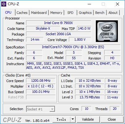 CPU-Z V1.80汾޸i9ʶ