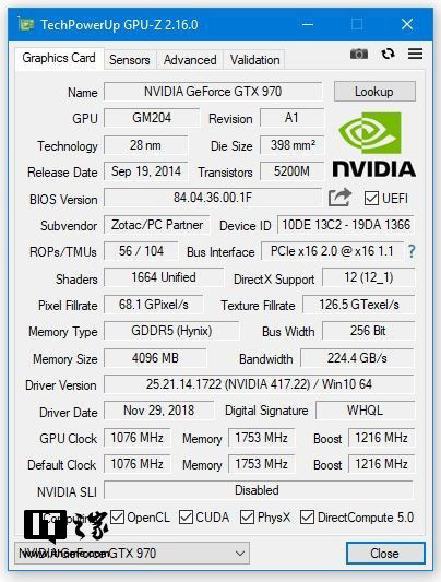 GPU-Z v2.16.0汾֧GeForce RTX 2060Կ