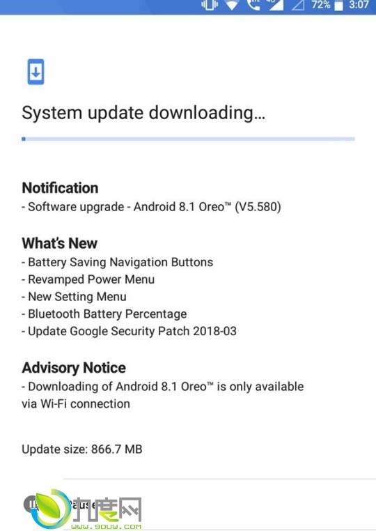 ŵ5/ŵ6Android 8.1 Oreo£Ľ˵ʡ絼