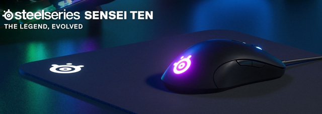 赛睿推出全新Sensei Ten电竞游戏鼠标：搭载TrueMove Pro传感器