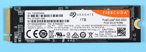 连续读取最高5GB/s！希捷首款PCIe 4.0 酷玩520 SSD发布 