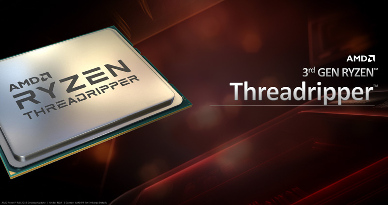 1万起！AMD正式发布第三代线程撕裂者Ryzen ThreadRipper：24核心48线程起